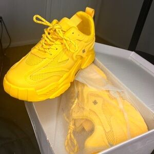 Bright Yellow Sneakers